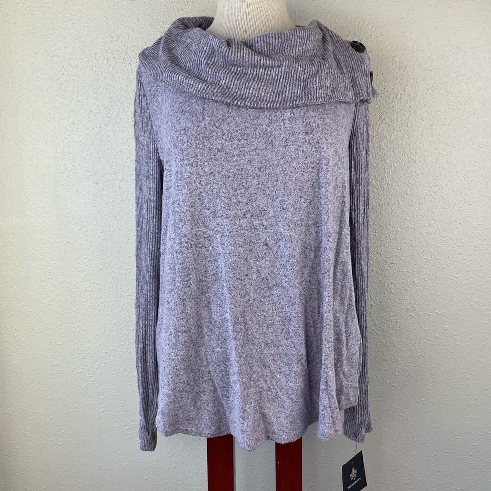 NWT Fortune + Ivy Cowl Neck Top Size L